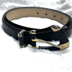 Speyer Black Genuine Leather belt, Made in USA, SM